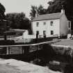 Ardrishaig, Crinan Canal, Lock 3.
View from North East of house and lock gates.