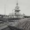 Dunoon, The pier.
View of tower at South end of pavilion from South-East.