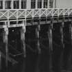 Dunoon, The pier.
Detail of timberwork supporting South-East arm of pier.