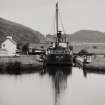 Crinan Canal, Dunardry Locks.
General view of Puffer Vic 32 passing through Dunardry Locks.