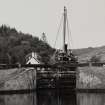 Crinan Canal, Dunardry Lock 12.
General view showing Puffer Vic 32 .