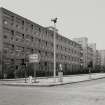 View from NW showing St Vincent Terrace, and Anderston Cross Housing Scheme CDA.