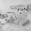 Unidentified
Photographic copy of sketch depicting castle ruins.