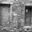 Edinburgh, Stenhouse Mill House.
View of West wall of first floor North wing.