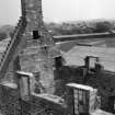 Edinburgh, Stenhouse Mill House.
View of roof during restoration