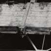 Glasgow, 13-23 Tradeston Street, Randolph & Elder Engine Works, interior.
View of strainer truss and gantry, detail of straining plate, knuckle stirrup and binding straps.