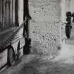 Glasgow, 13-23 Tradeston Street, Randolph & Elder Engine Works.
View of West wall, sliding doors, detail of roller mechanism.