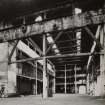 Glasgow, 13-23 Tradeston Street, Randolph & Elder Engine Works, interior.
General view of interior through gantry crossing from West.
