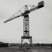 Glasgow, 739 South Street, North British Engine Works.
General view of 15 ton travelling crane on Quayside, (machine No. 713).