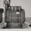 Glasgow, 120 Seaward Street, Kinning Park Subway Sub-Station, interior.
General view of English Electric Transformer.
