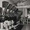 Glasgow, 120 Seaward Street, Kinning Park Subway Sub-Station, interior.
View of D.C switchboard, English Electric.
