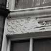 Glasgow, 191-197 Scotland Street, Howden's Works,
Detail of fantastic sea monster moulding on Scotland Street (North) frontage of Glasgow Subway Power Station.