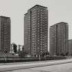 Glasgow, Scotstoun House Flats.
General view from North-East.