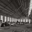 Glasgow, 125-129 Shuna Street, Glasgow Rubber Works
Sundries Department (item 15F on plan, first floor): interior view from south west, taken immediately prior to demolition