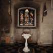 St Andrew's Church, interior
View of font in baptistry