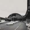 Glasgow, St. Enoch Station.
General view of South train shed and platform awnings from East.