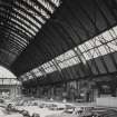 Glasgow, St. Enoch Station, interior.
General view of South train shed interior showing North wall.