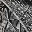 Glasgow, St. Enoch Station.
Detail of ironwork on roof of South train shed.
