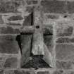 Interior.
Detail of finial stone in church.