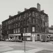 General view of W Campbell Street from NE at corner with Holm Street.