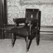 Interior.
View of specimen chair in NW boardroom.