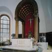 Church. Interior. View of altar and baldacchino