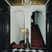 Interior. View of entrance hall from North