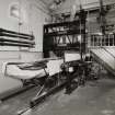 Interior.
View of machine used for shaping wax models.