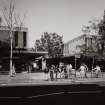 View from S of shop fronts to High Street.