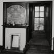 South-West bedroom, interior.
View of chimneypiece and window seat.