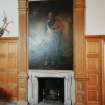 Interior.
View of fireplace and painting in ground floor hall.