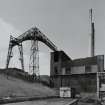 Detailed view from ENE of coal receiving plant gantry (building no. 19, NS2796 7537) and associated Boiler House (building no. 18, NS2794 7538)