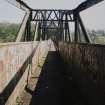Blantyre, Station Road, David Livingstone Memorial Footbridge
View from W along deck of bridge from near to W end