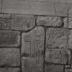 Interior.
Detail of carved stone in North wall of nave.