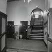 View of E lobby and access stair to E gallery