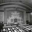 View of stage and proscenium arch from SSW
