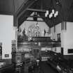 Interior. View from SW gallery showing pulpit