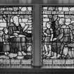 Interior.Ground floor detail of Kerr Memorial stained glass windows c.1938