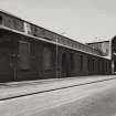 View from ENE of N frontage of Heavy Machine Shop, fronting onto East Hamilton Street, photographed 10 August 1993

