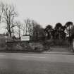 View of entrance drive from N.