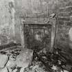 Interior.
Detail of tack room fireplace.