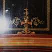 Interior.
Detail of Pompeiian wall decoration.