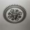 Interior.
Detail of former dining room ceiling rose.