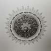Interior.
Detail of drawing room ceiling rose.
