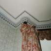Interior.
Detail of bedroom cornice.
