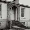 Greenock, 48 Eldon Street, Seafield Cottage, entrance front detail, porch