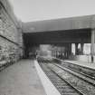 General view of platform and tracks at Caledonian Railway's Greenock West Passenger Station