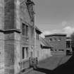 View of vestry, kitchen block and 1969 extension from south