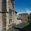 View of vestry, kitchen block and 1969 extension from south