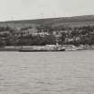 View from ferry to Bute of pier and station.